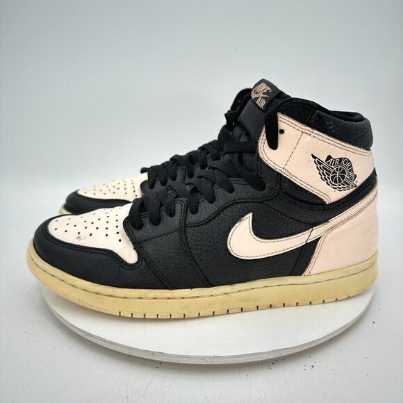 Nike Air Jordan 1 Men Size 11 555088-081 High Crimson Tint Black White Shoes - Picture 1 of 11